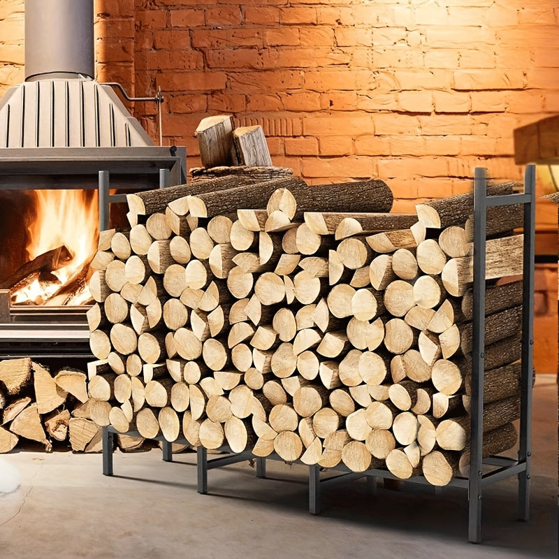 Heavy-Duty Firewood Rack for Indoor Outdoor