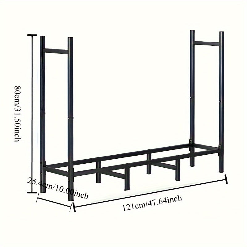 Heavy-Duty Firewood Rack for Indoor Outdoor