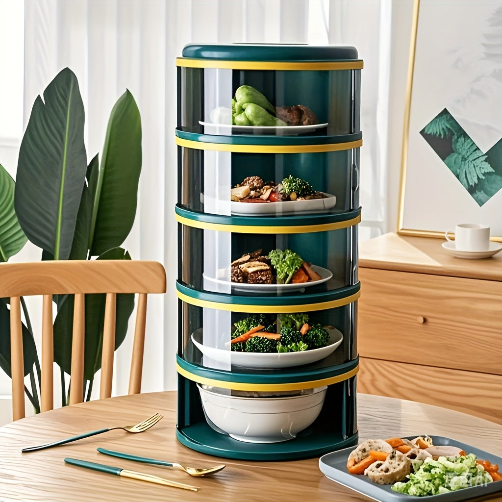 Stackable Mint Green Food Storage Covers (5-Layer)