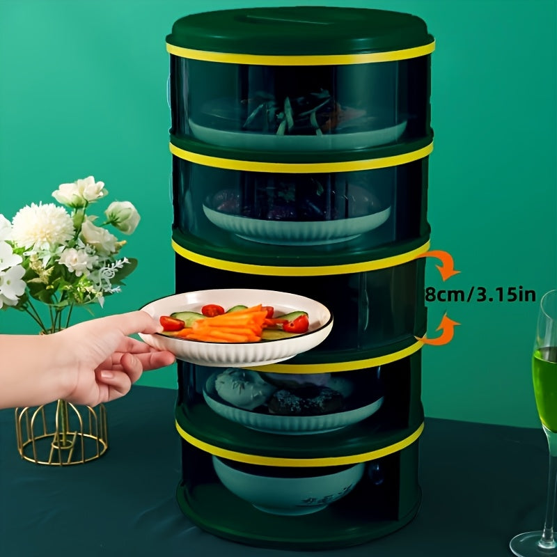 Stackable Mint Green Food Storage Covers (5-Layer)